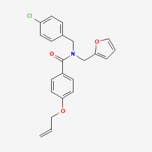 N-(4-chlorobenzyl)-N-(furan-2-ylmethyl)-4-(prop-2-en-1-yloxy)benzamide