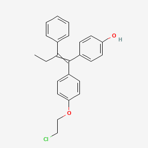 B1140237 4-[1-[4-(2-Chloroethoxy)phenyl]-2-phenylbut-1-enyl]phenol CAS No. 119757-57-2