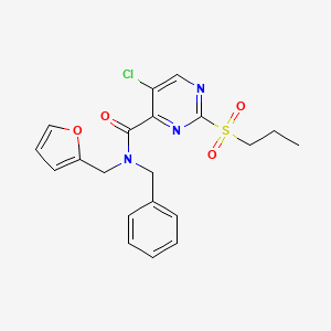 N-benzyl-5-chloro-N-(furan-2-ylmethyl)-2-(propylsulfonyl)pyrimidine-4-carboxamide