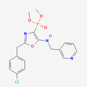 Dimethyl {2-(4-chlorobenzyl)-5-[(pyridin-3-ylmethyl)amino]-1,3-oxazol-4-yl}phosphonate