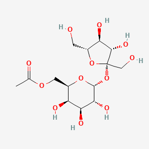 molecular formula C₁₄H₂₄O₁₂ B1140247 蔗糖 6'-乙酸酯，技术级 80% CAS No. 936001-72-8