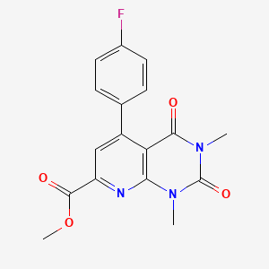 Methyl 5-(4-fluorophenyl)-1,3-dimethyl-2,4-dioxo-1,2,3,4-tetrahydropyrido[2,3-d]pyrimidine-7-carboxylate