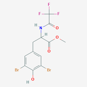 molecular formula C12H10Br2F3NO4 B1140249 (S)-3-(3,5-二溴-4-羟基苯基)-2-(2,2,2-三氟乙酰胺)丙酸甲酯 CAS No. 105189-44-4