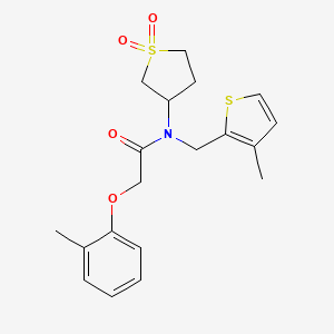 N-(1,1-dioxidotetrahydrothiophen-3-yl)-2-(2-methylphenoxy)-N-[(3-methylthiophen-2-yl)methyl]acetamide