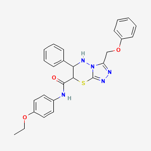 N-(4-ethoxyphenyl)-3-(phenoxymethyl)-6-phenyl-6,7-dihydro-5H-[1,2,4]triazolo[3,4-b][1,3,4]thiadiazine-7-carboxamide