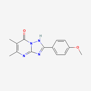 molecular formula C14H14N4O2 B11402732 2-(4-methoxyphenyl)-5,6-dimethyl[1,2,4]triazolo[1,5-a]pyrimidin-7(4H)-one 