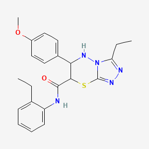 3-ethyl-N-(2-ethylphenyl)-6-(4-methoxyphenyl)-6,7-dihydro-5H-[1,2,4]triazolo[3,4-b][1,3,4]thiadiazine-7-carboxamide