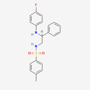 N-{2-[(4-fluorophenyl)amino]-2-phenylethyl}-4-methylbenzenesulfonamide