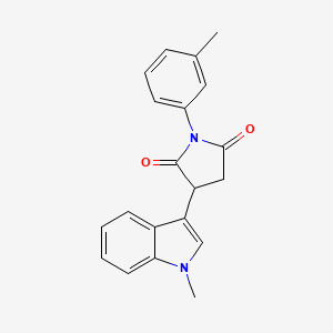 3-(1-methyl-1H-indol-3-yl)-1-(3-methylphenyl)pyrrolidine-2,5-dione