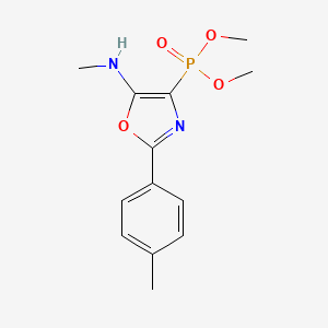 molecular formula C13H17N2O4P B11402862 Dimethyl [5-(methylamino)-2-(4-methylphenyl)-1,3-oxazol-4-yl]phosphonate 