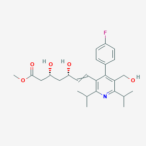 methyl (3R,5S)-7-[4-(4-fluorophenyl)-5-(hydroxymethyl)-2,6-di(propan-2-yl)pyridin-3-yl]-3,5-dihydroxyhept-6-enoate