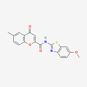 N-(6-methoxy-1,3-benzothiazol-2-yl)-6-methyl-4-oxo-4H-chromene-2-carboxamide