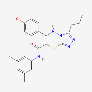 N-(3,5-dimethylphenyl)-6-(4-methoxyphenyl)-3-propyl-6,7-dihydro-5H-[1,2,4]triazolo[3,4-b][1,3,4]thiadiazine-7-carboxamide