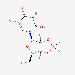 5'-Deoxy-5'-iodo-2',3'-O-isopropylidene-5-chlorouridine