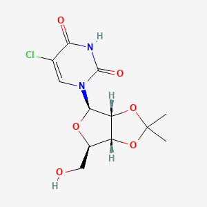 molecular formula C₁₂H₁₅ClN₂O₆ B1140296 2',3'-O-异丙基-5-氯尿苷 CAS No. 81356-82-3