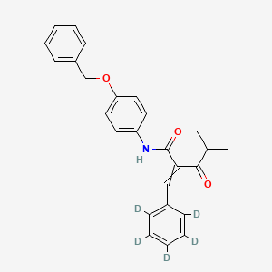 N-4-Benzyloxyphenyl alpha-Benzilidene-d5 Isobutyrylacetamide