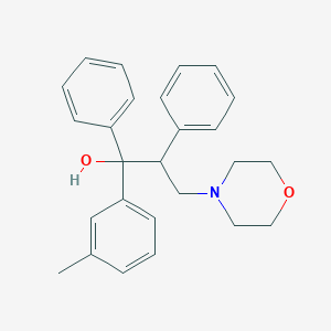 molecular formula C26H29NO2 B11403007 1-(3-Methylphenyl)-3-(morpholin-4-yl)-1,2-diphenylpropan-1-ol 