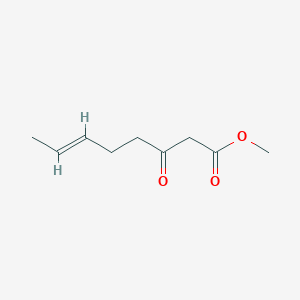 B1140301 Methyl 3-oxo-6-octenoate CAS No. 110874-83-4