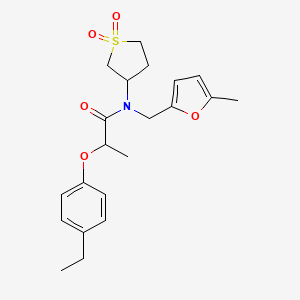 N-(1,1-dioxidotetrahydrothiophen-3-yl)-2-(4-ethylphenoxy)-N-[(5-methylfuran-2-yl)methyl]propanamide