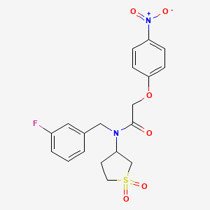 N-(1,1-dioxidotetrahydrothiophen-3-yl)-N-(3-fluorobenzyl)-2-(4-nitrophenoxy)acetamide