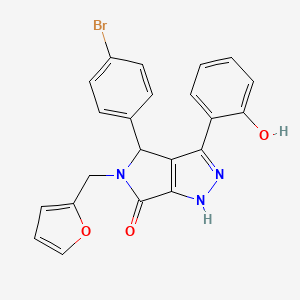 4-(4-bromophenyl)-5-(furan-2-ylmethyl)-3-(2-hydroxyphenyl)-4,5-dihydropyrrolo[3,4-c]pyrazol-6(1H)-one