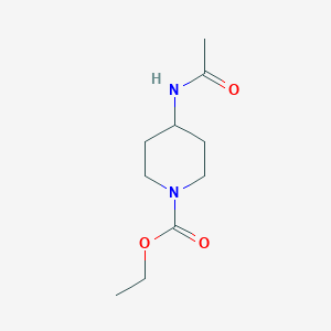 molecular formula C₉H₁₆N₂O₃ B1140307 4-乙酰氨基哌啶-1-羧酸乙酯 CAS No. 208179-77-5