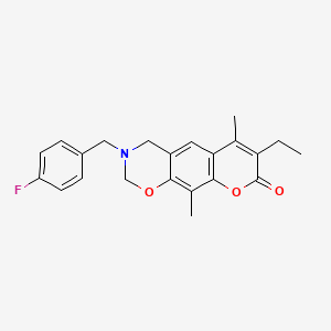 7-ethyl-3-(4-fluorobenzyl)-6,10-dimethyl-3,4-dihydro-2H,8H-chromeno[6,7-e][1,3]oxazin-8-one