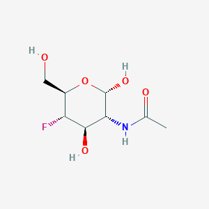 B1140312 N-((2S,3R,4R,5S,6R)-5-Fluoro-2,4-dihydroxy-6-(hydroxymethyl)tetrahydro-2H-pyran-3-YL)acetamide CAS No. 129728-87-6