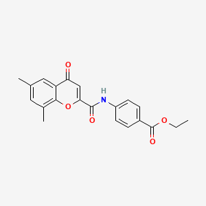 ethyl 4-{[(6,8-dimethyl-4-oxo-4H-chromen-2-yl)carbonyl]amino}benzoate