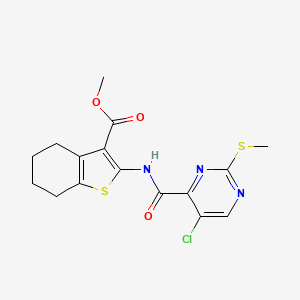 Methyl 2-({[5-chloro-2-(methylsulfanyl)pyrimidin-4-yl]carbonyl}amino)-4,5,6,7-tetrahydro-1-benzothiophene-3-carboxylate