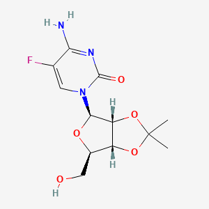 molecular formula C₁₂H₁₆FN₃O₅ B1140317 5-Fluoro-2',3'-O-isopropylidenecytidine CAS No. 61787-04-0