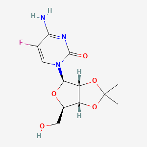 molecular formula C₁₂H₁₆FN₃O₅ B1140317 5-氟-2',3'-O-异丙基化胞苷 CAS No. 61787-04-0