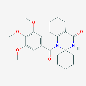 1-[(3,4,5-Trimethoxyphenyl)carbonyl]spiro[1,2,3,5,6,7,8-heptahydroquinazoline-2,1'-cyclohexane]-4-one