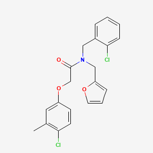 N-(2-chlorobenzyl)-2-(4-chloro-3-methylphenoxy)-N-(furan-2-ylmethyl)acetamide