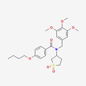 4-butoxy-N-(1,1-dioxidotetrahydrothiophen-3-yl)-N-(3,4,5-trimethoxybenzyl)benzamide