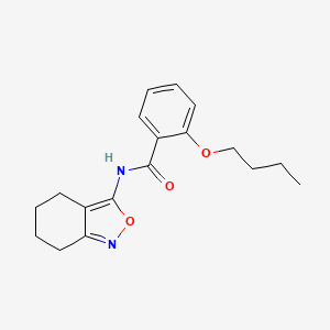 molecular formula C18H22N2O3 B11403229 2-butoxy-N-(4,5,6,7-tetrahydro-2,1-benzoxazol-3-yl)benzamide 