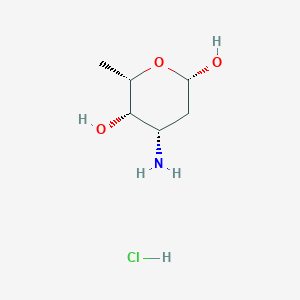 molecular formula C₆H₁₄ClNO₃ B1140325 L-道诺糖胺，盐酸盐 CAS No. 105497-63-0