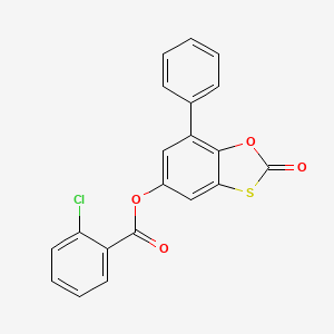 2-Oxo-7-phenyl-1,3-benzoxathiol-5-yl 2-chlorobenzoate