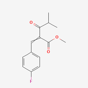 molecular formula C₁₄H₁₅FO₃ B1140327 3-(4-氟苯基)-2-异丁酰丙烯酸甲酯 CAS No. 122549-26-2