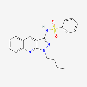 N-{1-Butyl-1H-pyrazolo[3,4-B]quinolin-3-YL}benzenesulfonamide