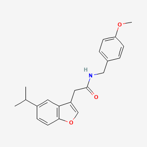 N-(4-methoxybenzyl)-2-[5-(propan-2-yl)-1-benzofuran-3-yl]acetamide