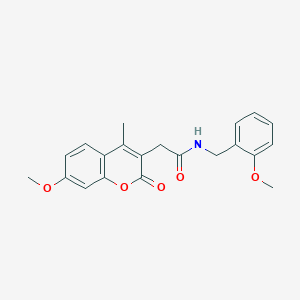 N-(2-methoxybenzyl)-2-(7-methoxy-4-methyl-2-oxo-2H-chromen-3-yl)acetamide