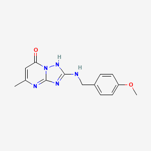 2-[(4-methoxybenzyl)amino]-5-methyl[1,2,4]triazolo[1,5-a]pyrimidin-7(3H)-one