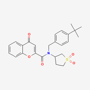 N-(4-tert-butylbenzyl)-N-(1,1-dioxidotetrahydrothiophen-3-yl)-4-oxo-4H-chromene-2-carboxamide