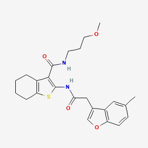 N-(3-methoxypropyl)-2-{[(5-methyl-1-benzofuran-3-yl)acetyl]amino}-4,5,6,7-tetrahydro-1-benzothiophene-3-carboxamide