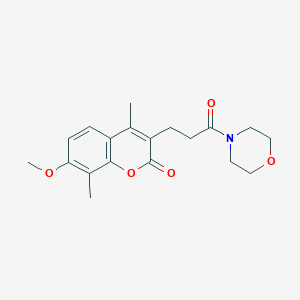 7-methoxy-4,8-dimethyl-3-(3-morpholino-3-oxopropyl)-2H-chromen-2-one