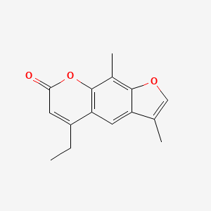 molecular formula C15H14O3 B11403401 5-ethyl-3,9-dimethyl-7H-furo[3,2-g]chromen-7-one 