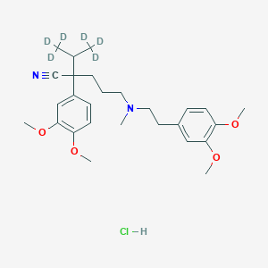 molecular formula C₂₇H₃₃D₆ClN₂O₄ B1140342 盐酸维拉帕米-d6 CAS No. 1185032-80-7