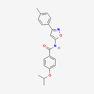 N-[3-(4-methylphenyl)-1,2-oxazol-5-yl]-4-(propan-2-yloxy)benzamide