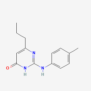 2-(4-methylanilino)-6-propyl-1H-pyrimidin-4-one